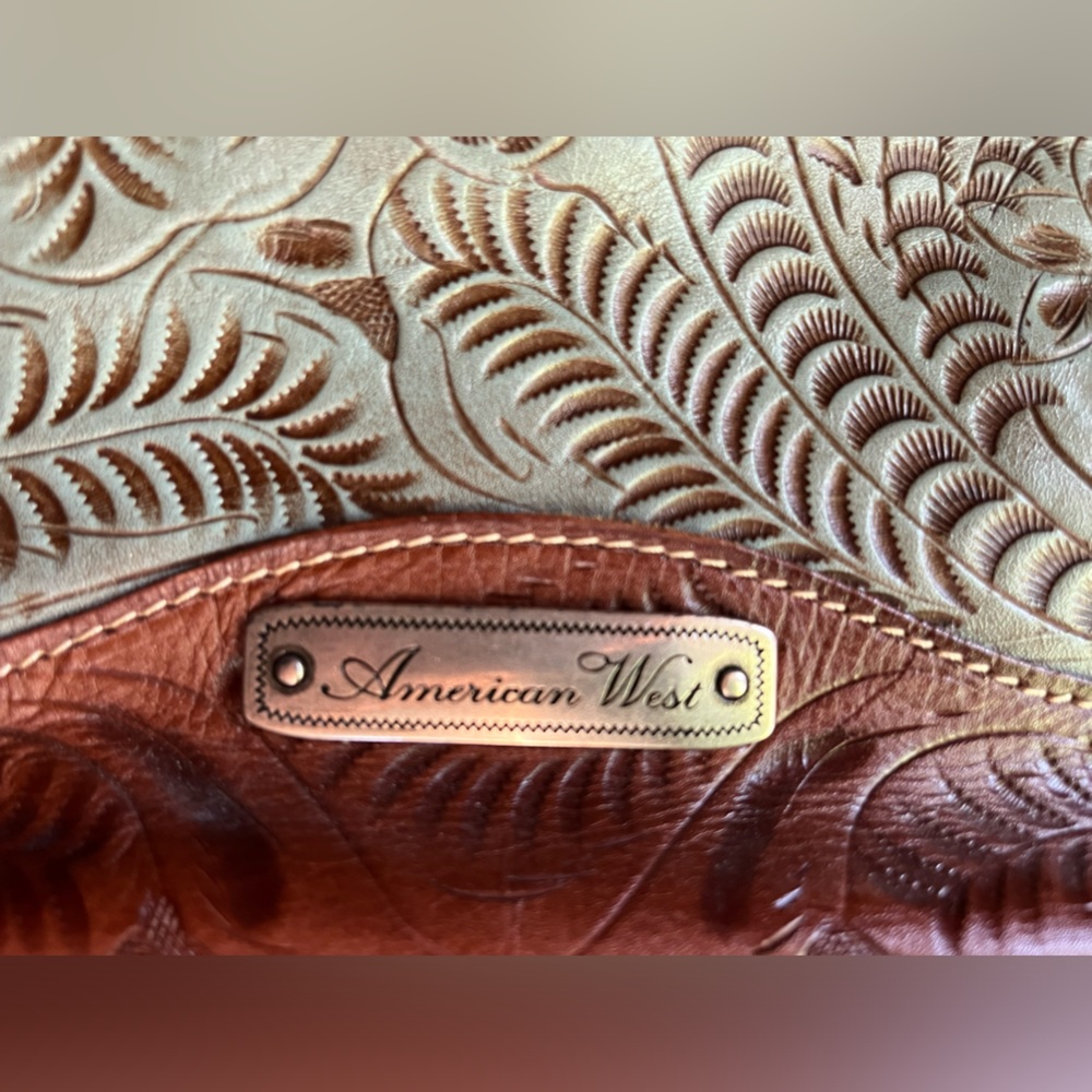 American West Genuine Leather Purse - Picture 3 of 15